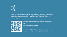 Windows 错误页面